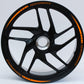 DualColorStampe Set di Strisce Cerchi Moto per 2 Ruote da 15" a 19" Pollici - Stickers Ruote Moto - Adesivi Cerchi Moto - Design Racing D0115