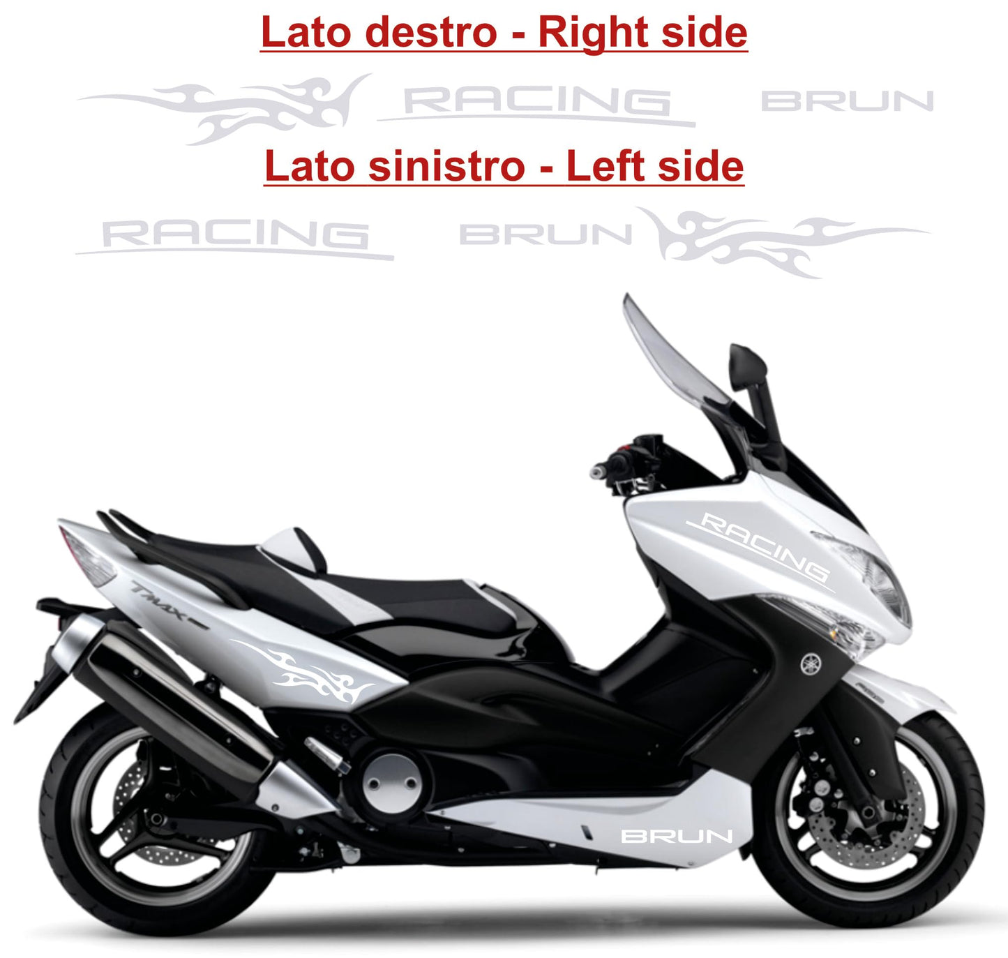  set adesivi decal vinile