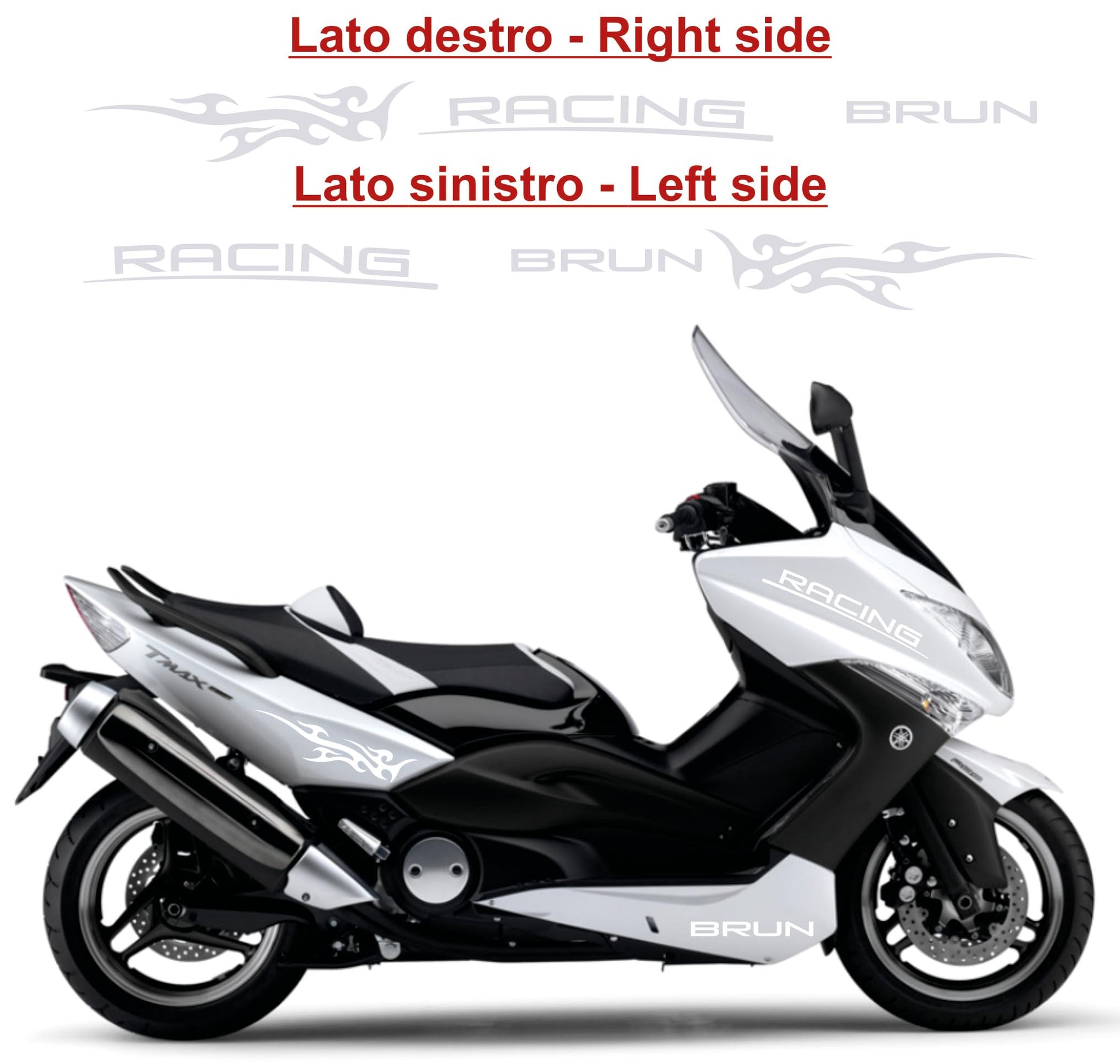  set adesivi decal vinile