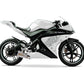 DualColorStampe Adesivi Compatibili con Yamaha YZF-R125 | Sticker Moto Personalizzabili Carena DX-SX Scacchiera Stelle M0126