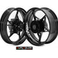 DualColorStampe Adesivi Cerchi Moto per 2 Ruote da 17" Pollici | Adesivi Ruote Moto | Adesivi Cerchi Moto Resiste a Pioggia e Sole | Design Racing D0128