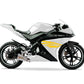 DualColorStampe Adesivi Compatibili con Yamaha YZF-R125 | Sticker Moto Carena (DX-SX) Personalizzabili | design zebrato Colorato M0120
