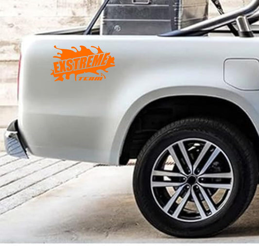 DualColorStampe Adesivi 4X4 Off road EXTREME (2 PZ) Suv Fuoristrada decalcomania Pickup accessori stickers decal LIMITED EDITION auto 0394