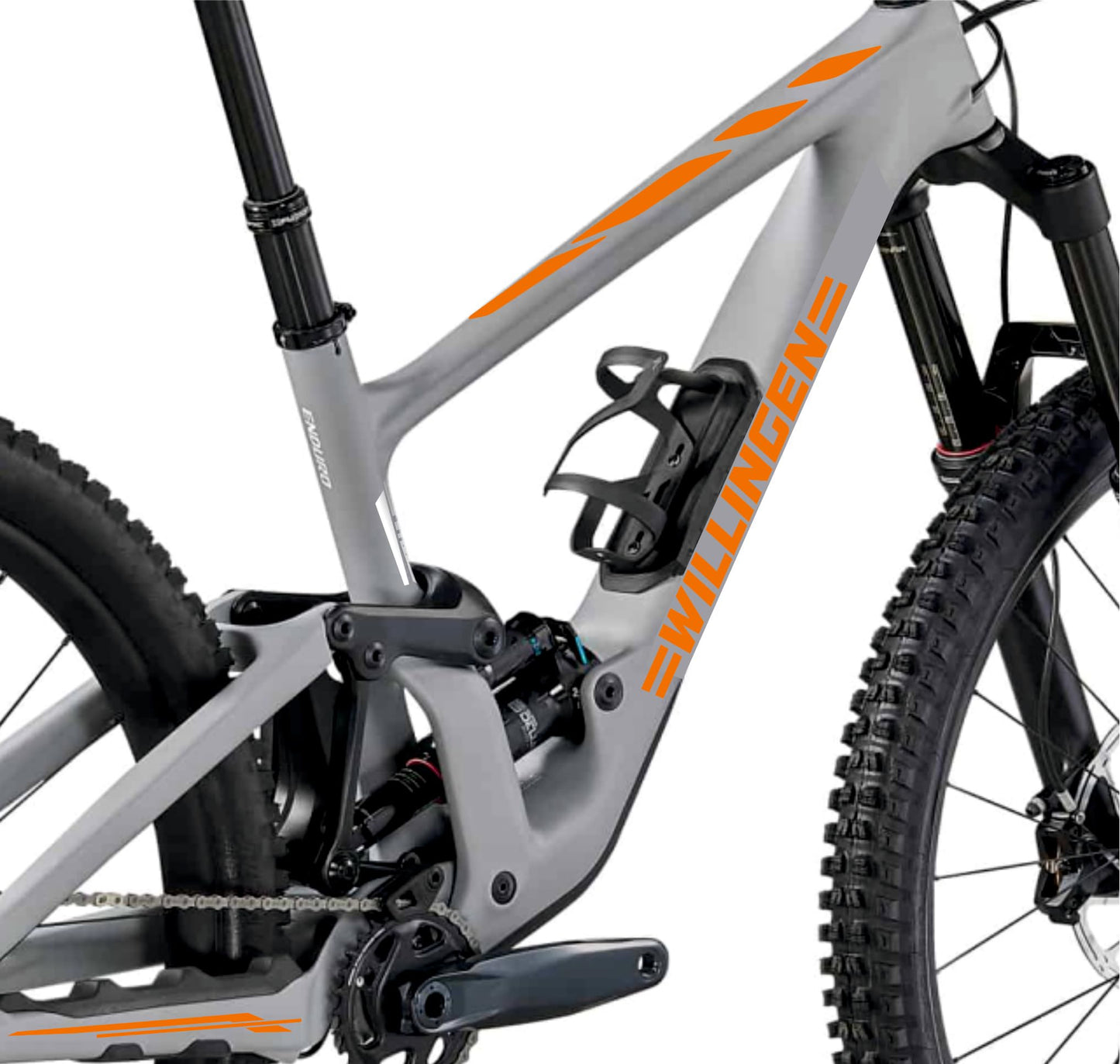 Set 7 Adesivi Stickers Decal Telaio Bici Bicicletta Kit adesivi telaio MTB BDC Universale Protezione WILLINGEN COD. B0186