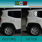 DualColorStampe Adesivi compatibili con Jeep Renegade (2014-2024) Vetro stickers finestrini posteriori fascia Window Decal stelle 0382
