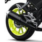 DualColorStampe Confezione Adesivi Set Completo di Cerchi Strisce per Moto per 2 Ruote da 17'' pollici strips Design Racing NAPOLI D0116