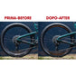 DualColorStampe Adesivi Cerchi Bici 26'' - 27,5'' - 28-29'' Pollici Ruota Bici MTB Bike Stickers Cerchi MTB accessori pellicola MTB B0043