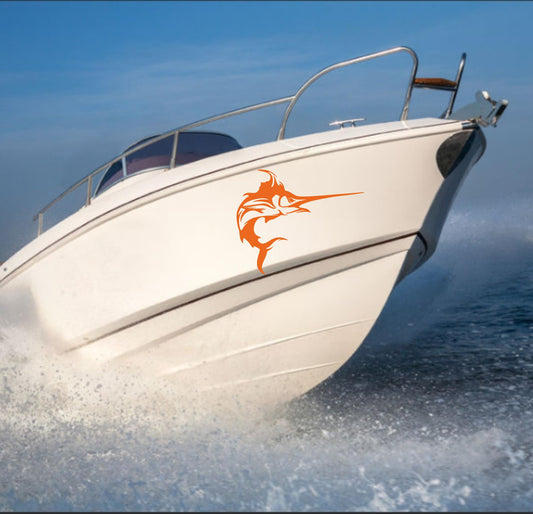 DualColorStampe Adesivo per barca nautica stickers fish per bancone bar lido attrezzatura spiaggia mare balneare stickers summer COD.M0365