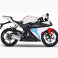 DualColorStampe Adesivi Compatibili con Yamaha YZF-R125 R125 (2014-2018) + Strisce per cerchi moto da 17'' pollici decalcomanie carena moto stickers Cod.M0240