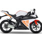 DualColorStampe Adesivi compatibili con Yamaha YZF-R125 Tribali 2014-2018 | Decalcomanie Carena Moto DX-SX M0174