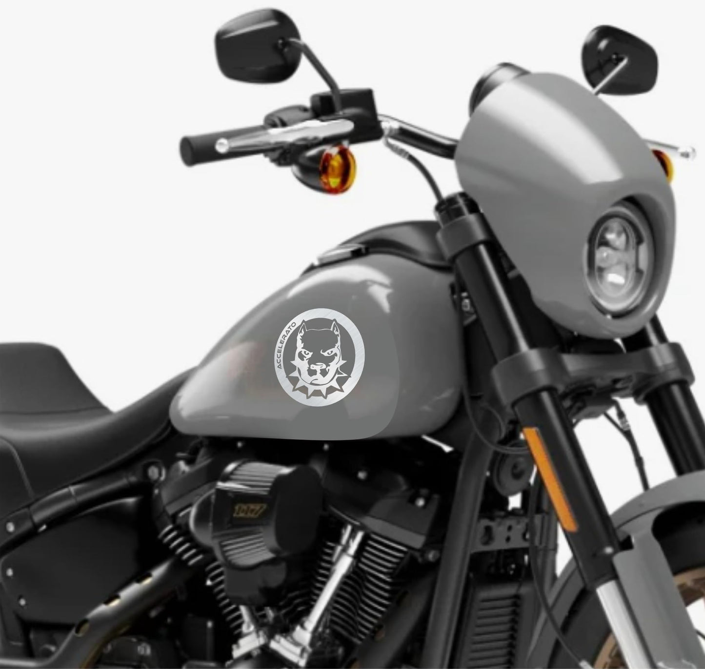 DualColorStampe® Adesivi Compatibili con Harley-Davidson bussola rosa dei venti serbatoio Set 2 stickers Moto Motorbike COD. M0357
