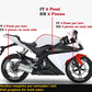 DualColorStampe Adesivi Compatibili con Yamaha YZF-R125 R125 (2014-2018) + Strisce per cerchi moto da 17'' pollici decalcomanie carena moto stickers Cod.M0240