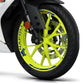 DualColorStampe Confezione Adesivi Set Completo di Cerchi Strisce per Moto per 2 Ruote da 17'' pollici strips Design Racing NAPOLI D0116