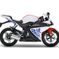 DualColorStampe Adesivi compatibili con Yamaha YZF-R125 Tribali 2014-2018 | Decalcomanie Carena Moto DX-SX M0174