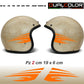 Adesivi Casco Moto – Strisce Sportive Universali | Stickers Helmet Personalizzabili in Vinile Impermeabile – Colore a Scelta C0074
