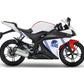 DualColorStampe Adesivi Compatibili con Yamaha YZF-R125 R125 - Design Scacchiera Teschio - Personalizzazione Moto M0166