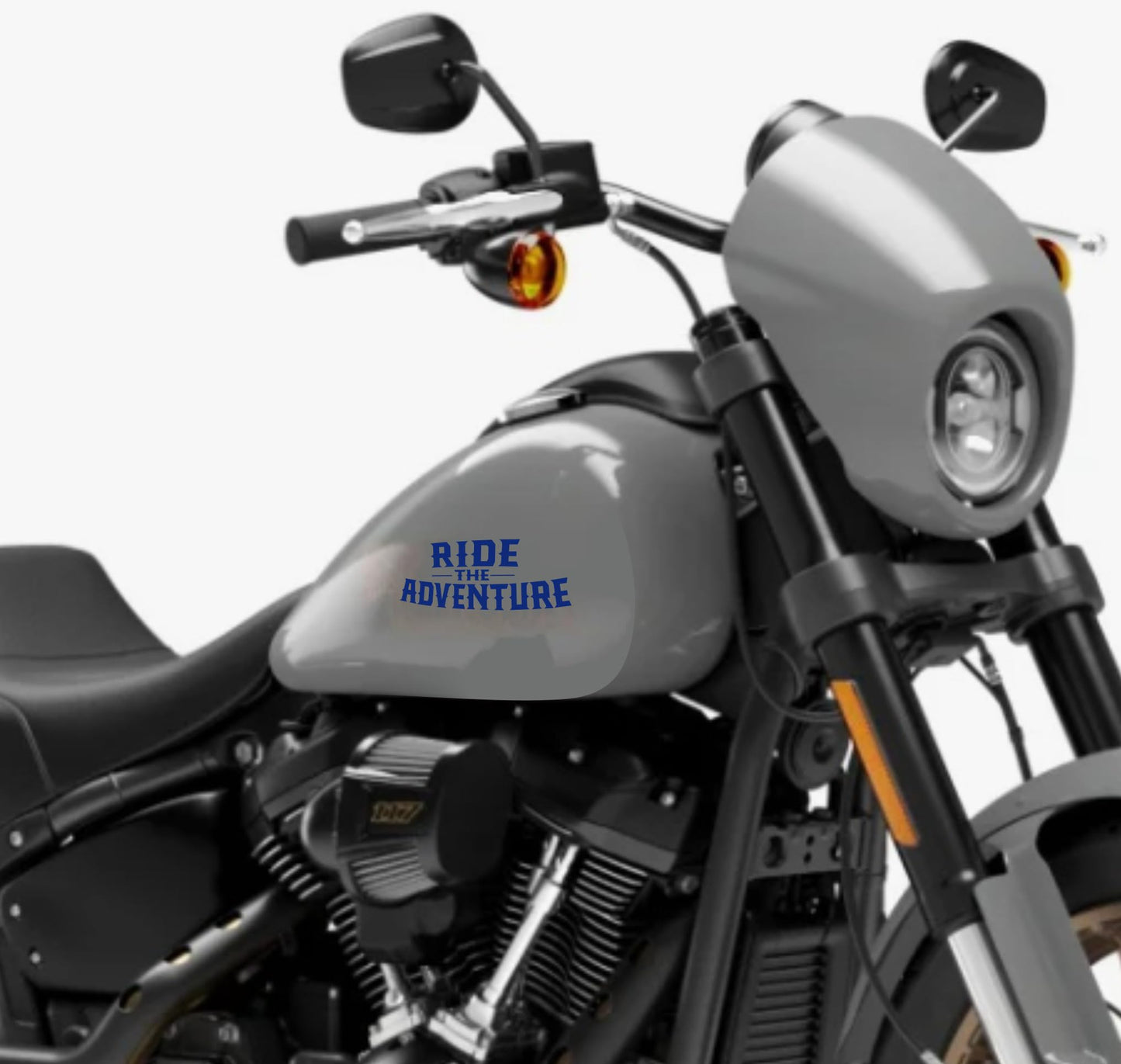 DualColorStampe® Adesivi Compatibili con Harley-Davidson Tribale RIDE THE ADVENTURE serbatoio DX-SX stickers Moto Motorbike COD. M0350