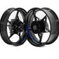 DualColorStampe Adesivi Cerchi Moto per 2 Ruote da 17" Pollici | Adesivi Ruote Moto | Adesivi Cerchi Moto Resiste a Pioggia e Sole | Design Racing D0128