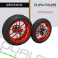 DualColorStampe Adesivi interno cerchi moto 17 POLLICI decal stickers cerchioni gomme strisce moto COD. D0033