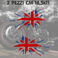 DualColorStampe® Adesivi Compatibili con Harley-Davidson bandiera londinese LONDON skull serbatoio Set 2 stickers Moto Motorbike COD. M0359