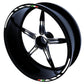 Adesivi per cerchi moto 15 pollici Cerchioni Set Completo per 2 Ruote 15 Pollici Strisce Cerchi Custom universale D0104