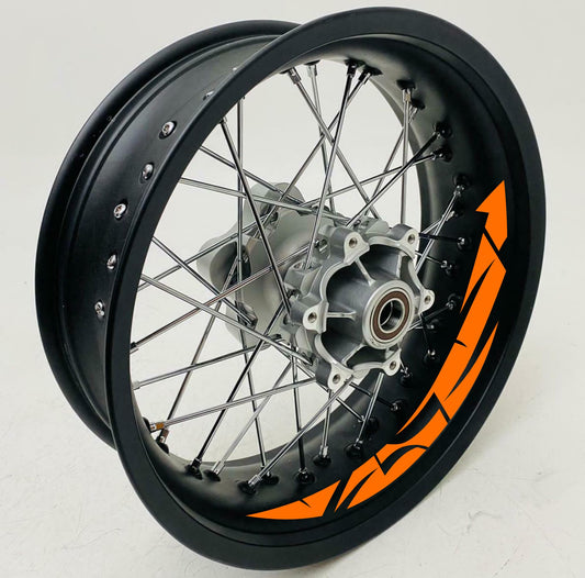 DualColorStampe Adesivi interno cerchi moto 17 POLLICI decal stickers cerchioni gomme strisce moto COD. D0035