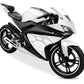 DualColorStampe Adesivi Compatibili con Yamaha YZF-R125 | Sticker Moto Carena (DX-SX) Personalizzabili | Fiamme Colorate M0121