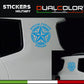 DualColorStampe Adesivi compatibili con Jeep Renegade stella militare Army Fuoristrada 4X4 Fiancata Offroad Adesivi Stickers AUTO Decal 0391