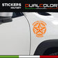 DualColorStampe Adesivi compatibili con Jeep Renegade stella militare Army Fuoristrada 4X4 Fiancata Offroad Adesivi Stickers AUTO Decal 0391