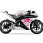 DualColorStampe Adesivi Compatibili con Yamaha YZF-R125 | Sticker Moto Carena (DX-SX) Personalizzabili | Fiamme Colorate M0121