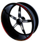 DualColorStampe Set di Strisce Cerchi Moto per 2 Ruote da 15" a 19" Pollici - Adesivi Ruote Moto Resistenti - Adesivi Cerchi Moto - Design Racing D0114