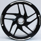 DualColorStampe Confezione Adesivi Set Completo di Cerchi Strisce per Moto per 2 Ruote da 17'' pollici strips Design Racing ABRUZZO D0117