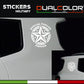 DualColorStampe Adesivi compatibili con Jeep Renegade stella militare Army Fuoristrada 4X4 Fiancata Offroad Adesivi Stickers AUTO Decal 0391