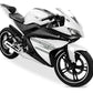 DualColorStampe Adesivi Compatibili con Yamaha YZF-R125 | decal stickers Moto Carena (DX-SX) adesivi personalizzati stelle colore a scelta M0128