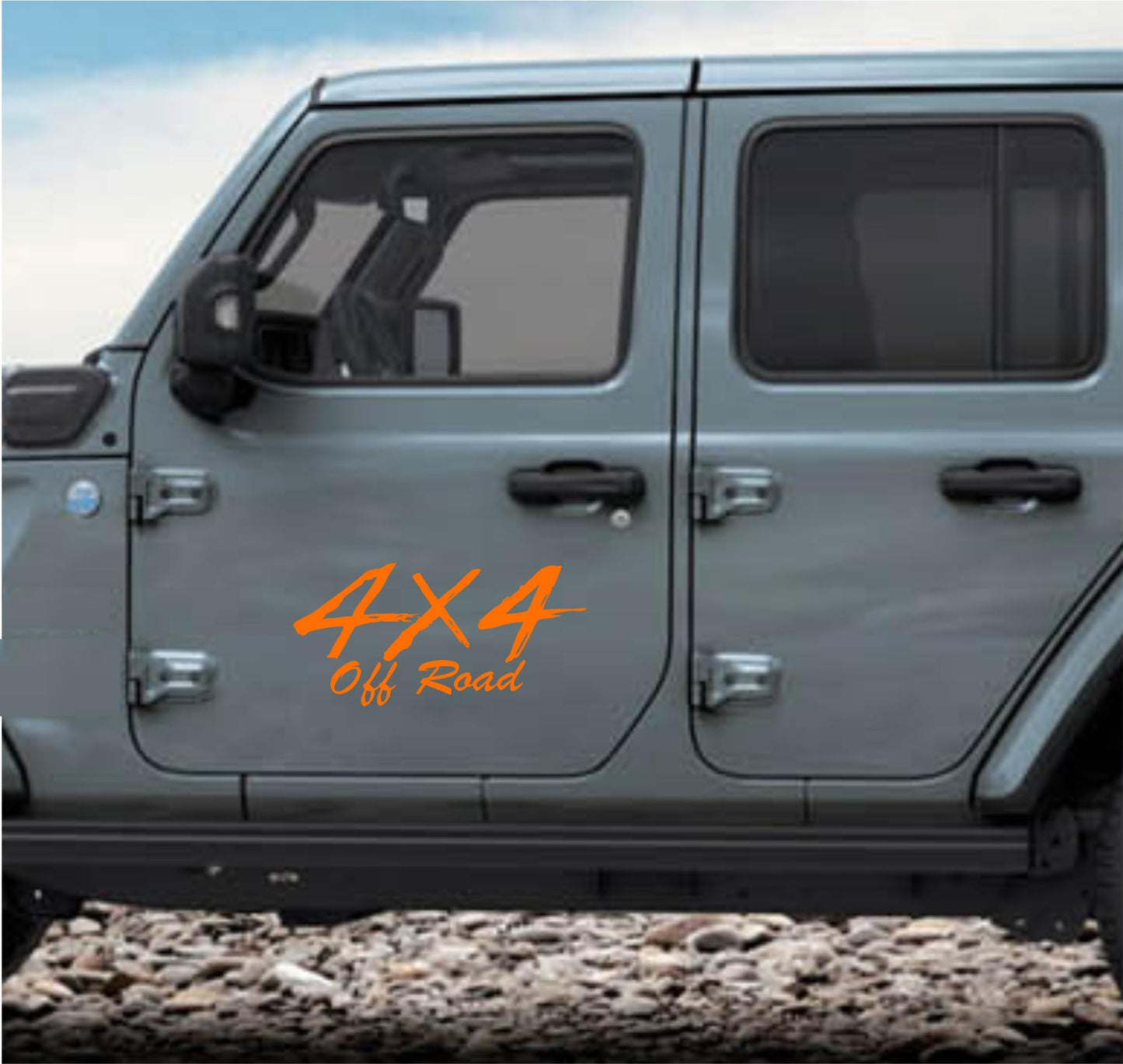 DualColorStampe® Adesivi 4x4 off road per Pickup e Auto - Resistenti e Impermeabili - Ideali per Tutti i Modelli - Set da 2 Pezzi decal auto tuning 0421