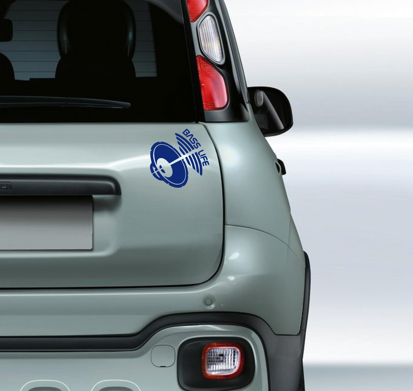 DualColorStampe® Adesivo sticker BASS LIFE stickers per computer dj console bassi per auto 4x4 moto decalcomania cod.0404