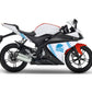 DualColorStampe Adesivi Compatibili con Yamaha YZF-R125 R125 - Design Scacchiera Teschio - Personalizzazione Moto M0166