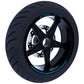 DualColorStampe Confezione Adesivi Set Completo di Cerchi Strisce per Moto per 2 Ruote da 17'' pollici strips Design Racing STREET EATER D0118