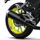 DualColorStampe Confezione Adesivi Set Completo di Cerchi Strisce per Moto per 2 Ruote da 17'' pollici strips Design Racing NAPOLI D0116