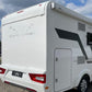 Adesivo sticker camper frase frasi CASA È DOVE LA PARCHEGGI -caravan roulotte- accessori grafiche fiancata scegli colore cod. 0426 (cm 56 x 25)