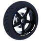 Adesivi per cerchi moto 15 pollici Cerchioni Set Completo per 2 Ruote 15 Pollici Strisce Cerchi Custom universale D0104
