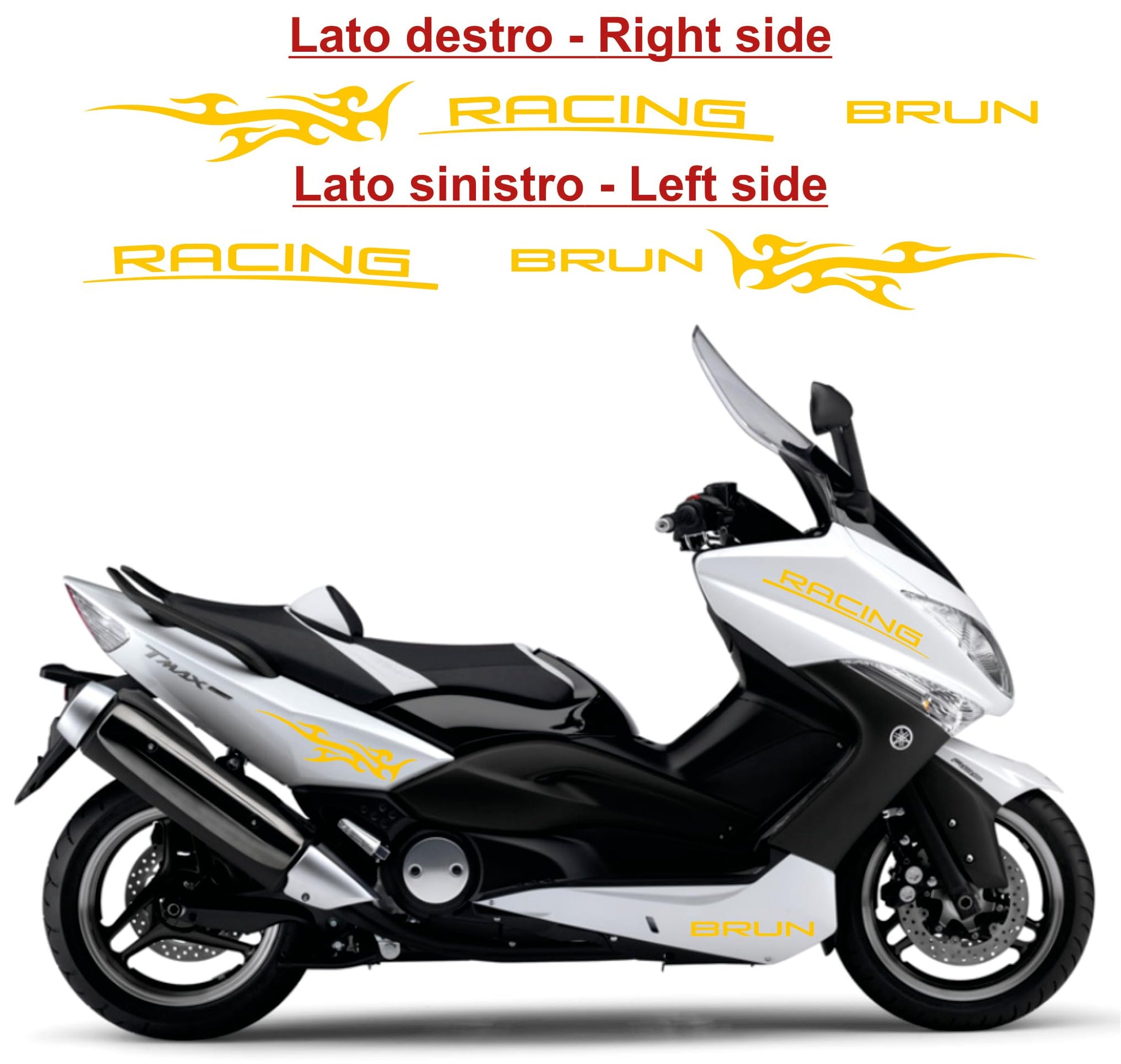  set adesivi decal vinile