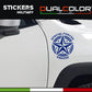 DualColorStampe Adesivi compatibili con Jeep Renegade stella militare Army Fuoristrada 4X4 Fiancata Offroad Adesivi Stickers AUTO Decal 0391
