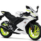 DualColorStampe Confezione Adesivi Set Completo di Cerchi Strisce per Moto per 2 Ruote da 17'' pollici strips Design Racing NAPOLI D0116