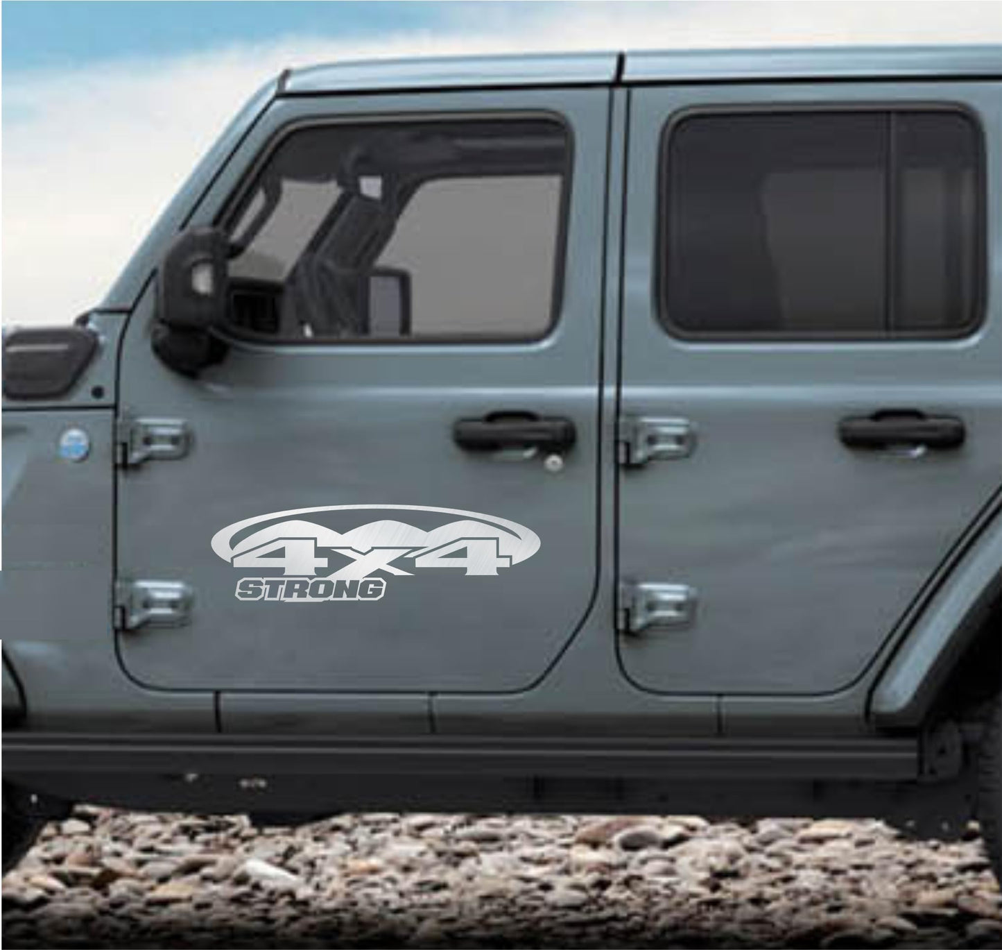 DualColorStampe® Adesivi 4x4 per Pickup e Auto - Resistenti e Impermeabili - Ideali per Tutti i Modelli - Set da 2 Pezzi decal auto tuning 0420