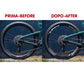 DualColorStampe® Adesivi Cerchi Bici MTB 26'' 27,5'' 28-29'' Pollici | Stickers Ruota Mountain Bike Colorati, Autoadesivi Impermeabili | Cod. B0207