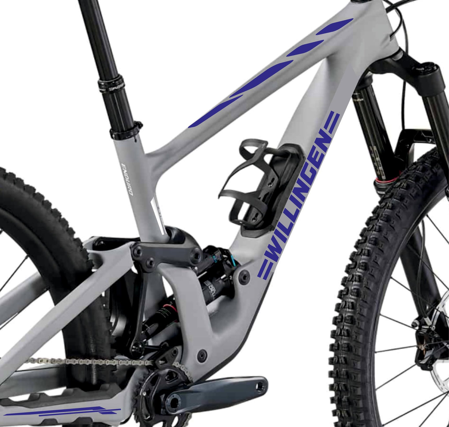 Set 7 Adesivi Stickers Decal Telaio Bici Bicicletta Kit adesivi telaio MTB BDC Universale Protezione WILLINGEN COD. B0186