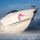 DualColorStampe Adesivo per barca nautica stickers fish per bancone bar lido attrezzatura spiaggia mare balneare stickers summer COD.M0365
