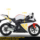 DualColorStampe Adesivi compatibili con Yamaha YZF-R125 Tribali 2014-2018 | Decalcomanie Carena Moto DX-SX M0174