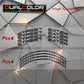 DualColorStampe Confezione Adesivi Set Completo di Cerchi Strisce per Moto per 2 Ruote da 17'' pollici strips Design Racing STREET EATER D0118